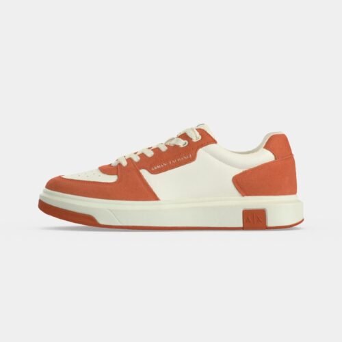 Armani Exchange VENICE - Trainers - orange rust/off white