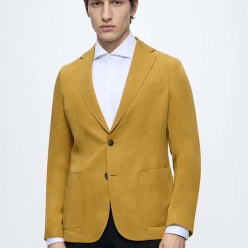 BOSS HANRY - Blazer jacket - gold-coloured