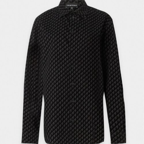 EMPORIO ARMANI SHIRT - Button-down blouse - black