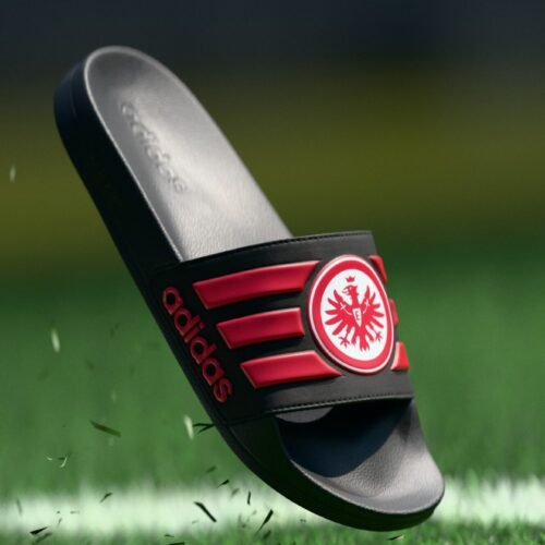 adidas Performance ADILETTE SHOWER Frankfurt - Pool slides - core black/sge red