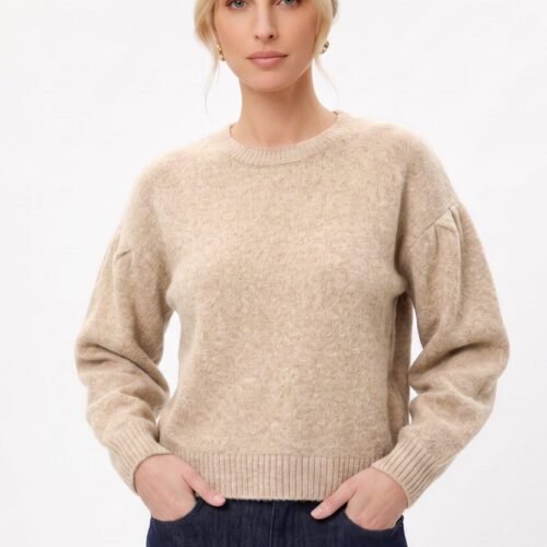 Anna Field by Zalando WOOL BLEND BUCKLE DETAIL SOFT - Jumper - brown