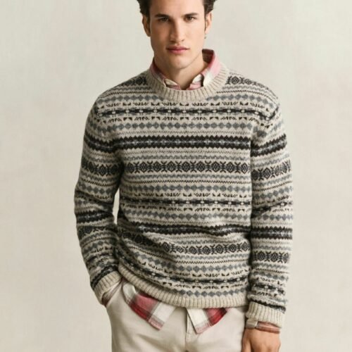 GANT Jumper - light beige melange