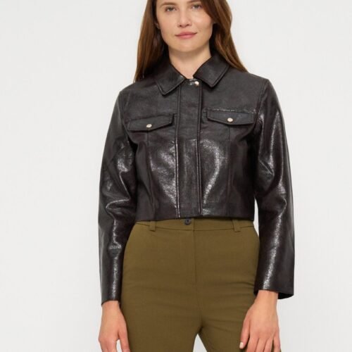 Anna Field by Zalando Faux leather jacket - brown
