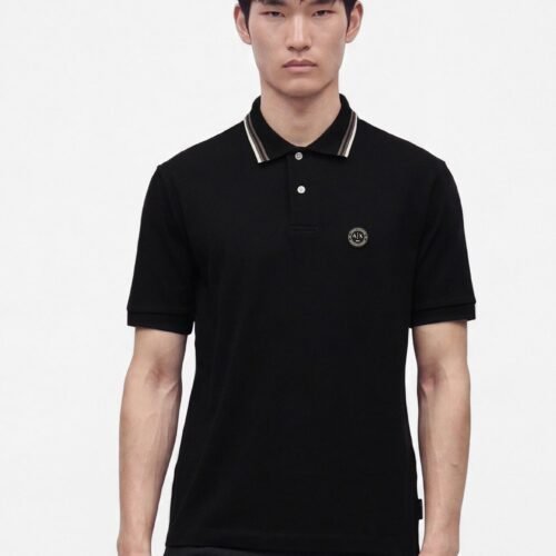 Armani Exchange REGULAR - Polo shirt - black