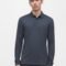 BOSS PADO - Long-sleeved top - open blue