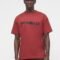 Palm Angels HILLS REGULAR TEE - Print T-shirt - brick red/black