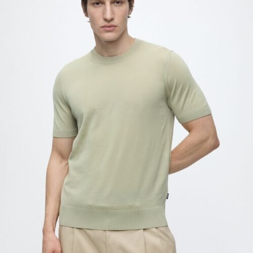 BOSS UMAURO - Basic T-shirt - dark beige