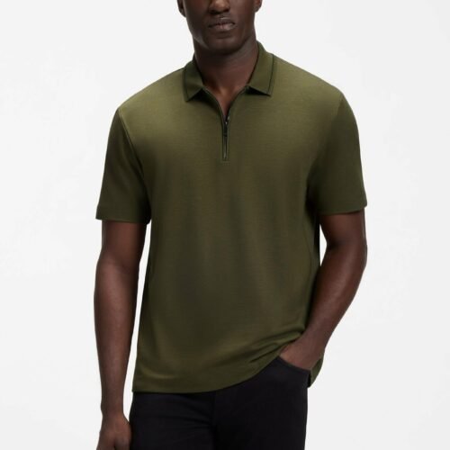 BOSS Polo shirt - open green seven