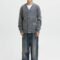 Jack & Jones Kids Knitted Knitted Junior - Cardigan - DARK GREY MELANGE
