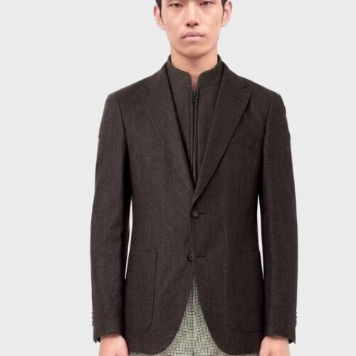 BOSS HUTSON - Blazer jacket - dark brown