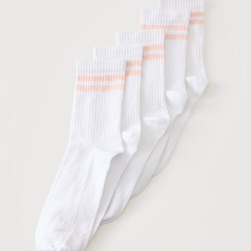 Anna Field by Zalando 5 PACK - Socks - white/pink