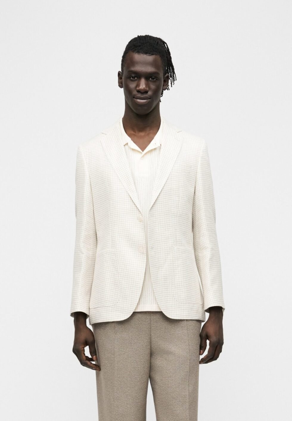 BOSS JANSON - Blazer jacket - open beige
