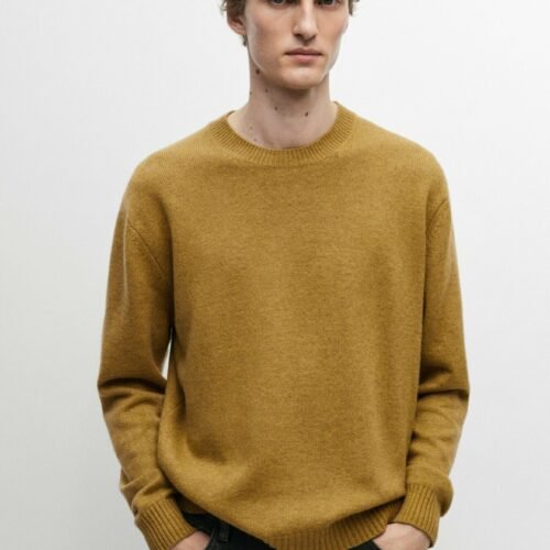 Massimo Dutti Jumper - ochre