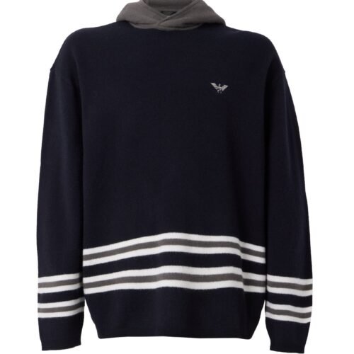 EMPORIO ARMANI Jumper - blue/grey