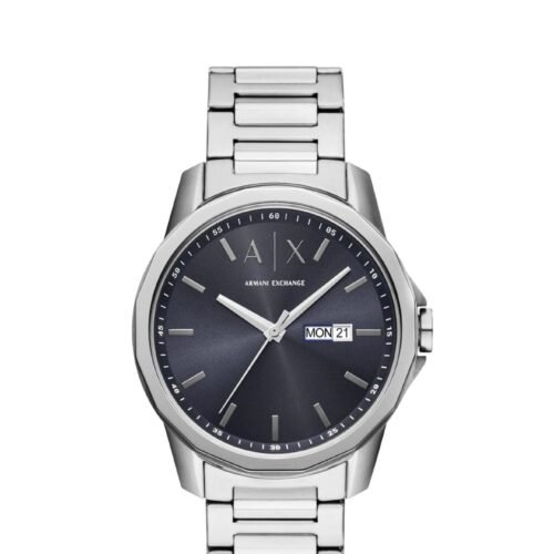 ARMANI EXCHANGE - Watch - silver-coloured and blue