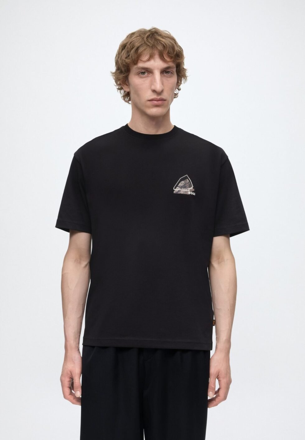 BOSS FRAME - Print T-shirt - black