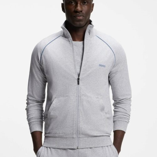 BOSS MIX&MATCH JACKET Z - Zip-up sweatshirt - light grey three