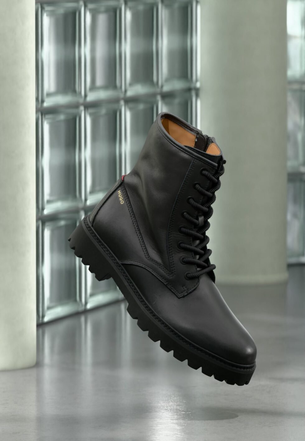 HUGO DRAVEN - Lace-up ankle boots - black