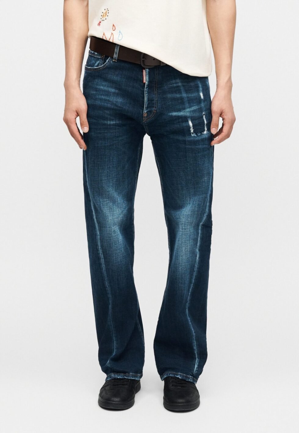 Dsquared2 LOOSE TWISTED JEAN - Relaxed fit jeans - navy blue