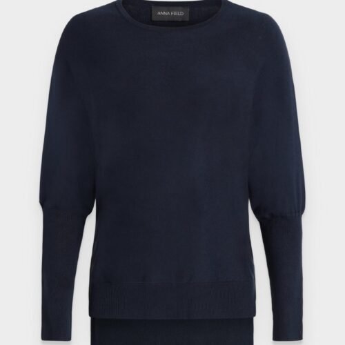 Anna Field by Zalando ADAPTIVE BATWING JUMPER WITH LONG CUFFS - Jumper - dark blue