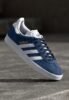 adidas Originals GAZELLE UNISEX - Trainers - colleiate navy/white/gold-coloured metallic