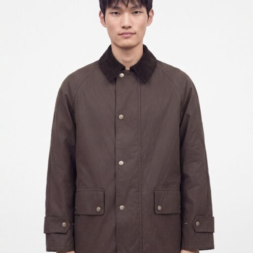 GANT WAXED BARN JACKET - Light jacket - black/brown