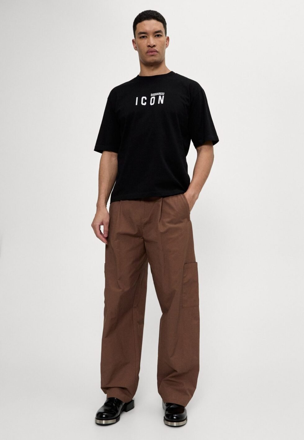Dsquared2 LOOSE FIT TEE - Print T-shirt - black