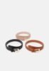 Anna Field by Zalando 3 PACK - Belt - black/cognac/pink