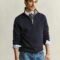 GANT SACKER HALF-ZIP - Jumper - evening blue