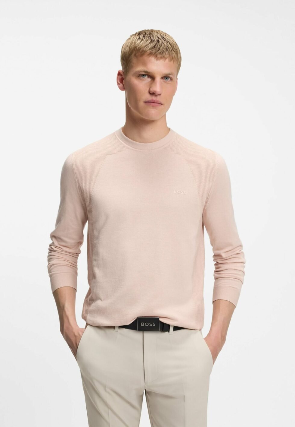 BOSS KN_MOMENTUM-LITE CN - Jumper - light orange five
