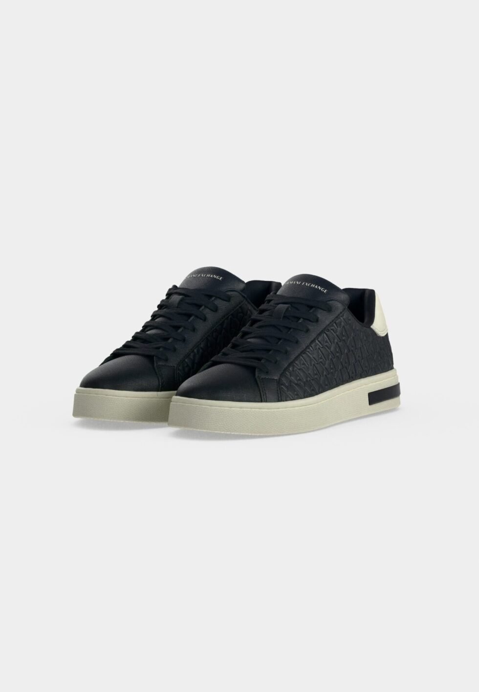 Armani Exchange LONDON ALL OVER LOGO - Trainers - navy/off white