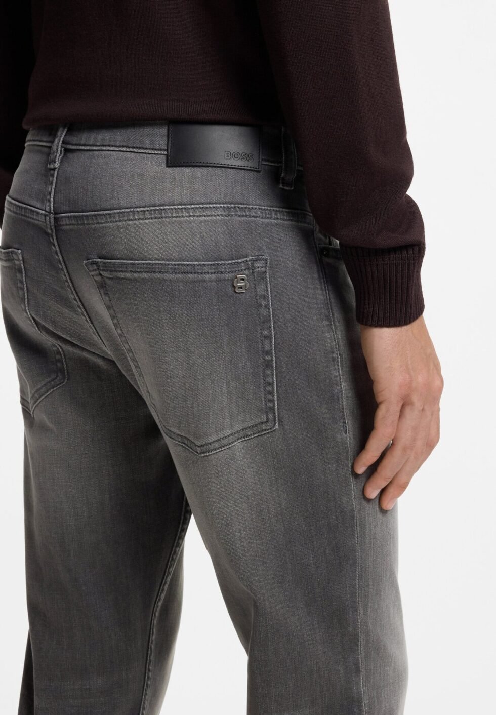 BOSS DELAWARE BO - Slim fit jeans - dark grey