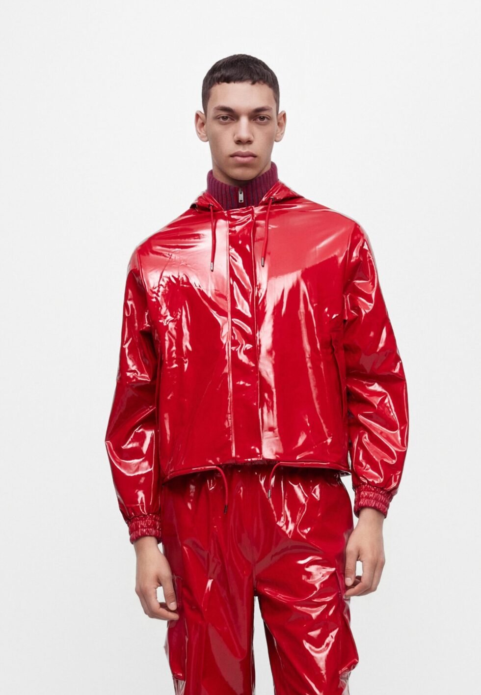Rains STRING JACKET UNISEX - Waterproof jacket - red gloss