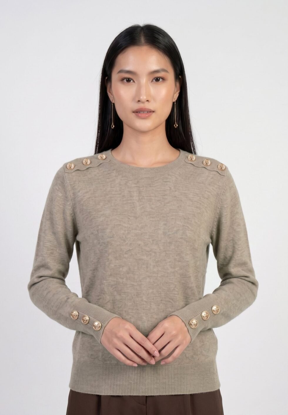 Anna Field by Zalando CREW NECK JUMPER - Jumper - khaki