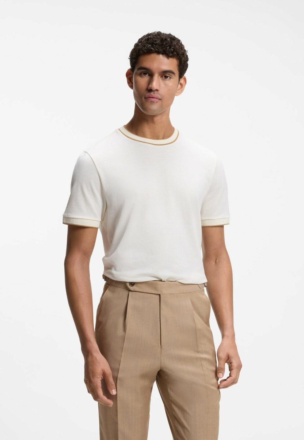 BOSS Basic T-shirt - natural eighteen