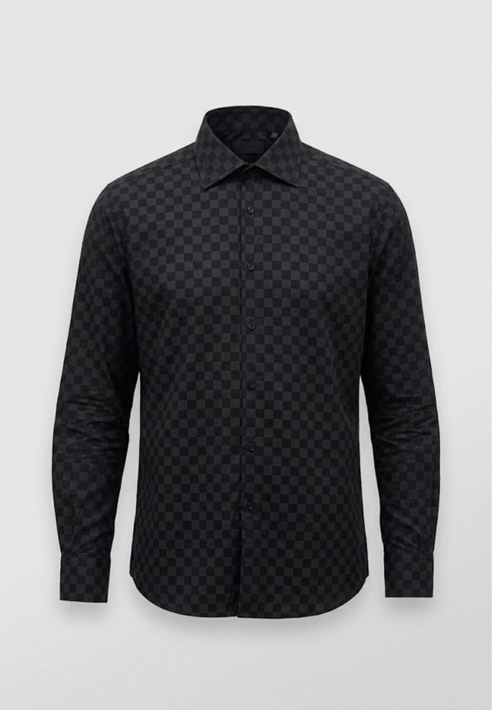 KARL LAGERFELD MODERN FIT SHIRT CHESS - Shirt - black