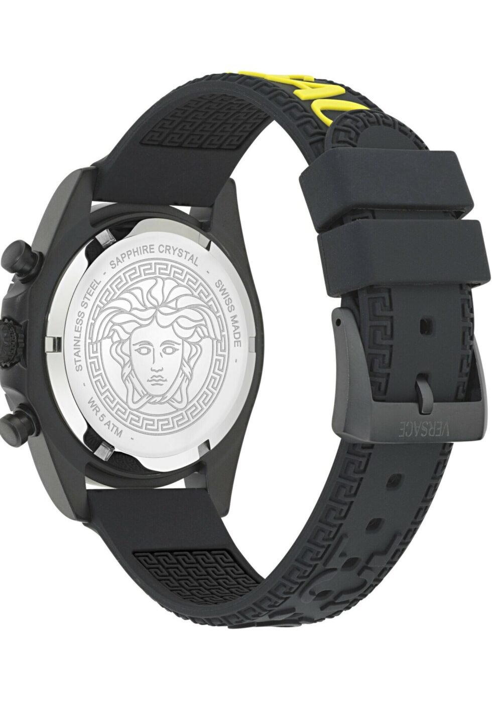 VERSACE FORNAX - Chronograph watch - black and yellow