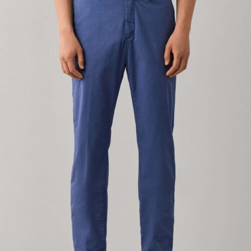 HACKETT LONDON CHINOS CANVAS TEXTURE CHINO - Trousers - airforce blue