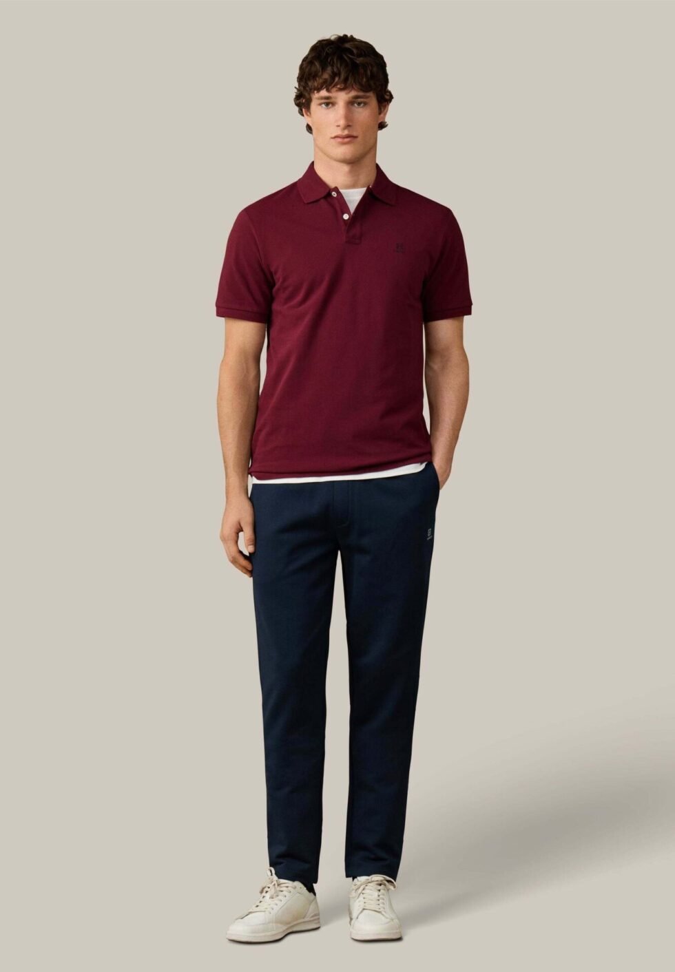 HACKETT LONDON POLO SHIRT HERITAGE H SML LOGO PL - Polo shirt - oxblood red