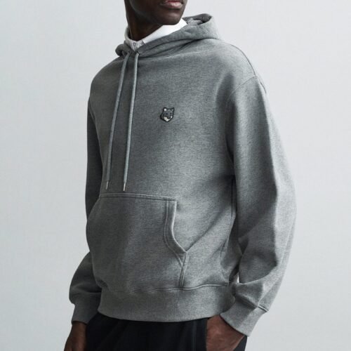 Maison Kitsuné FOX HEAD COMFORT - Hoodie - medium grey melange