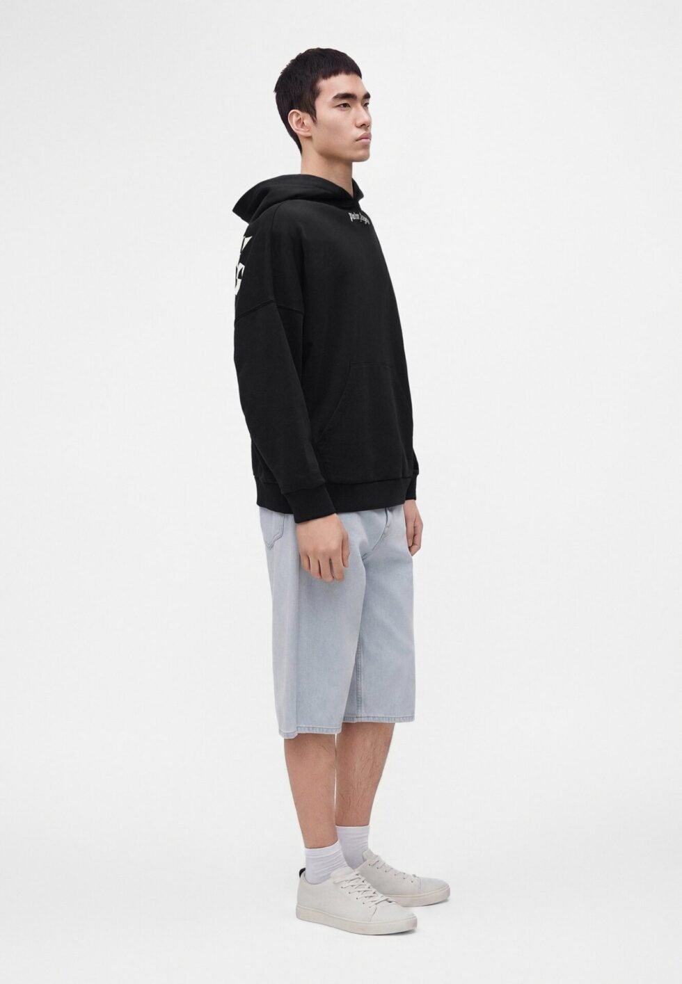 Palm Angels CLASSIC LOGO HOODIE - Hoodie - black/off-white