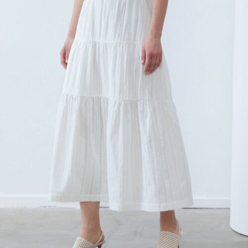 Anna Field by Zalando COTTON A LINE SKIRT - A-line skirt - white