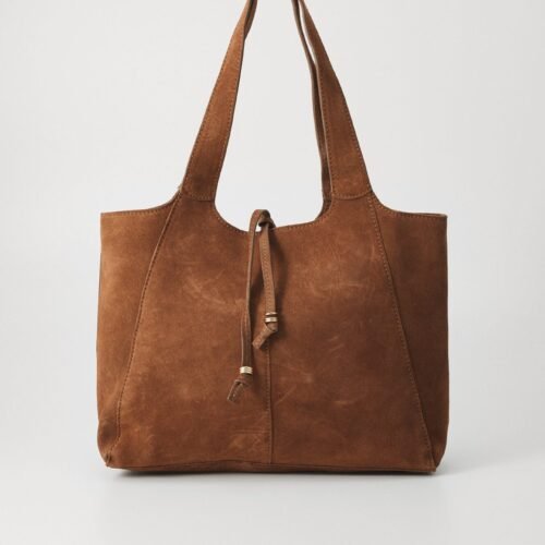 Anna Field by Zalando LEATHER - Tote bag - nutshell