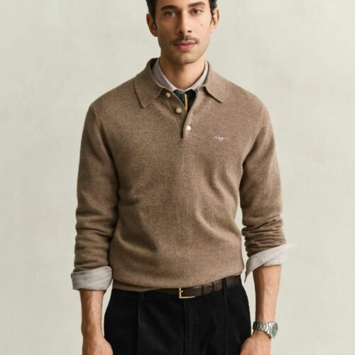 GANT Jumper - lt brown melange