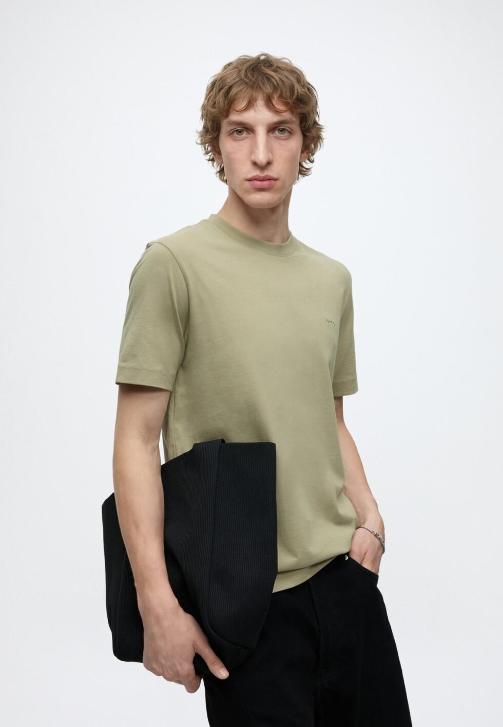 BOSS THOMPSON  - Basic T-shirt - dark beige