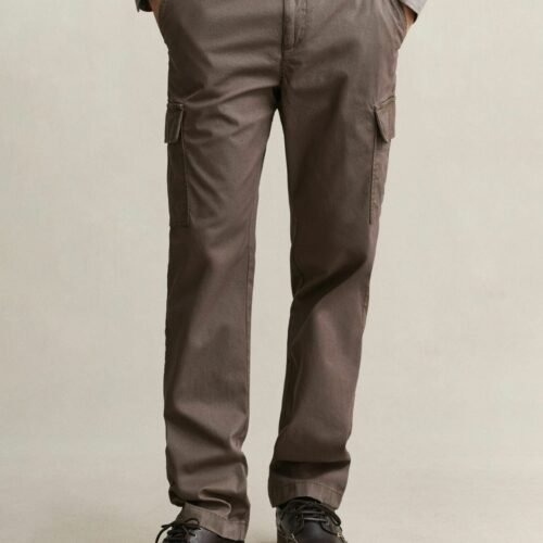 GANT CARGO PANTS - Cargo trousers - faded taupe