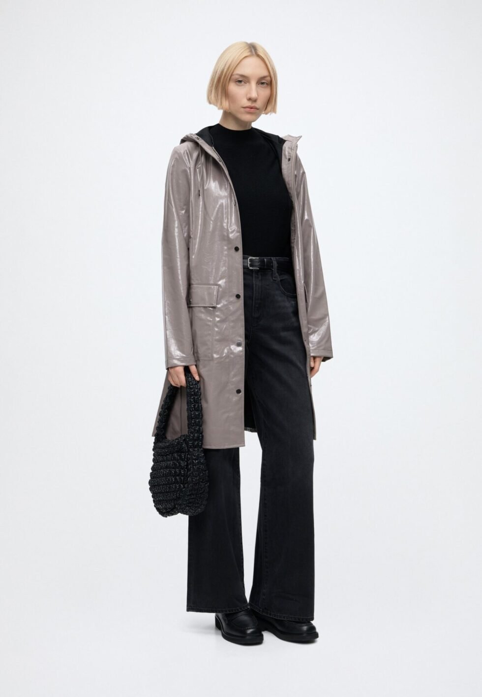 Rains CURVE UNISEX - Waterproof jacket - cinder glaze