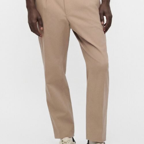 BOSS PERIN - Trousers - open brown