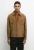 Massimo Dutti SUEDE LEATHER JACKET - Leather jacket - camel