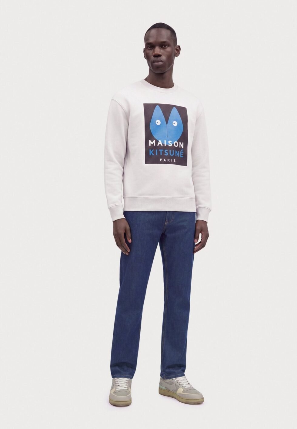 Maison Kitsuné FORTUNE FOX COMFORT - Sweatshirt - cloud grey